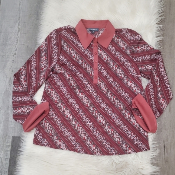 Modcloth floral long sleeve blouse - Picture 7 of 9